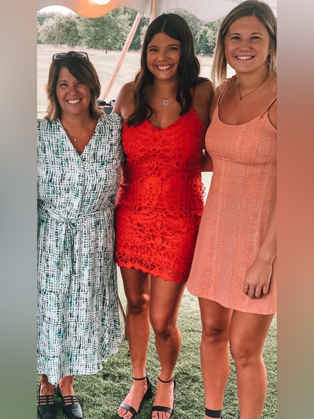 Lulu's Red Lace Spaghetti-Strap Mini Dress